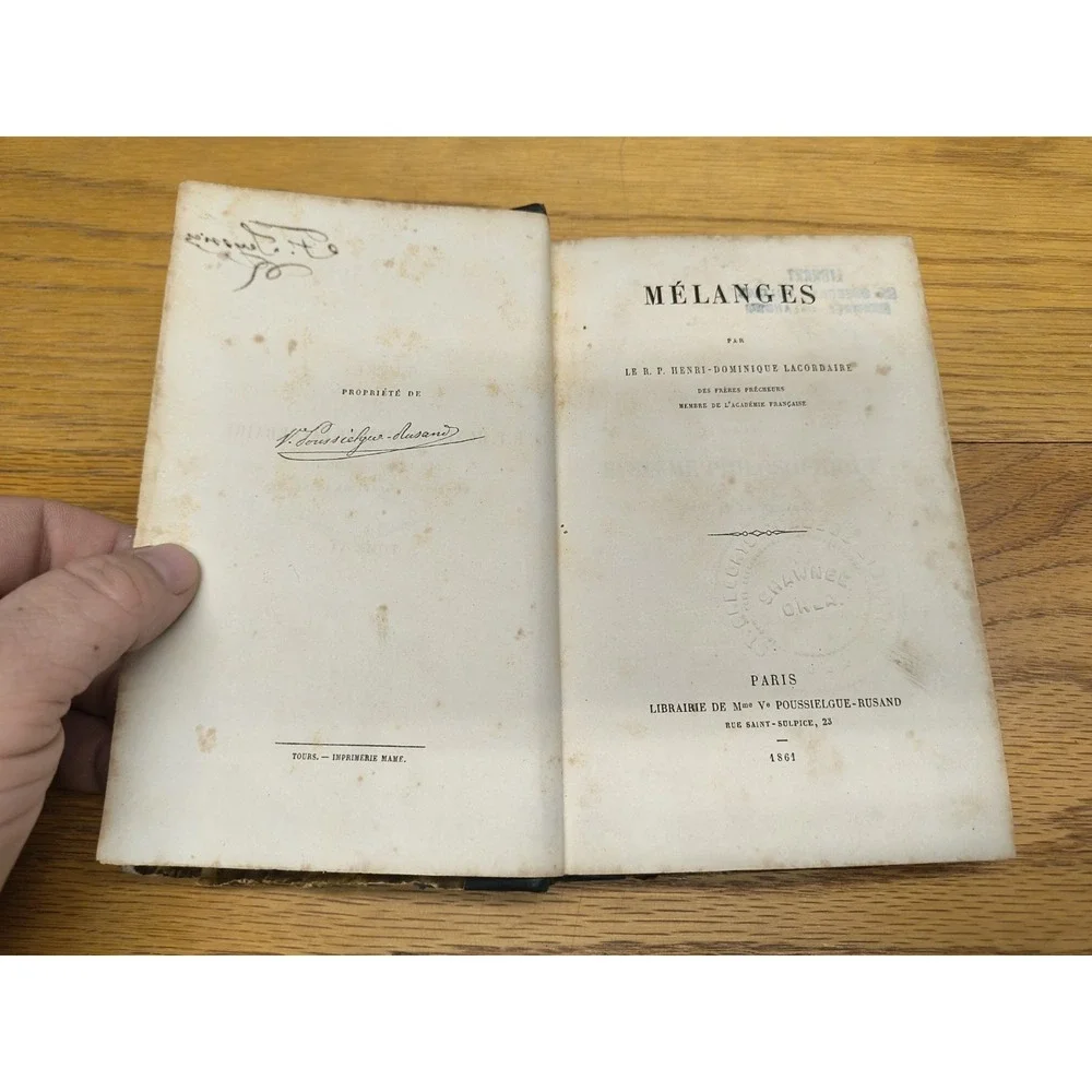 Melanges par Le R P Henri Dominique Lacordaire 1861‎